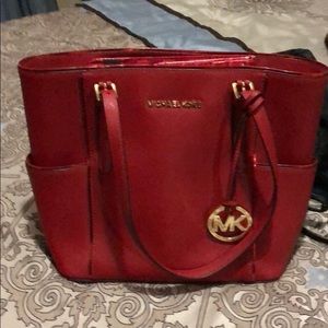 Red Michael Kors tote